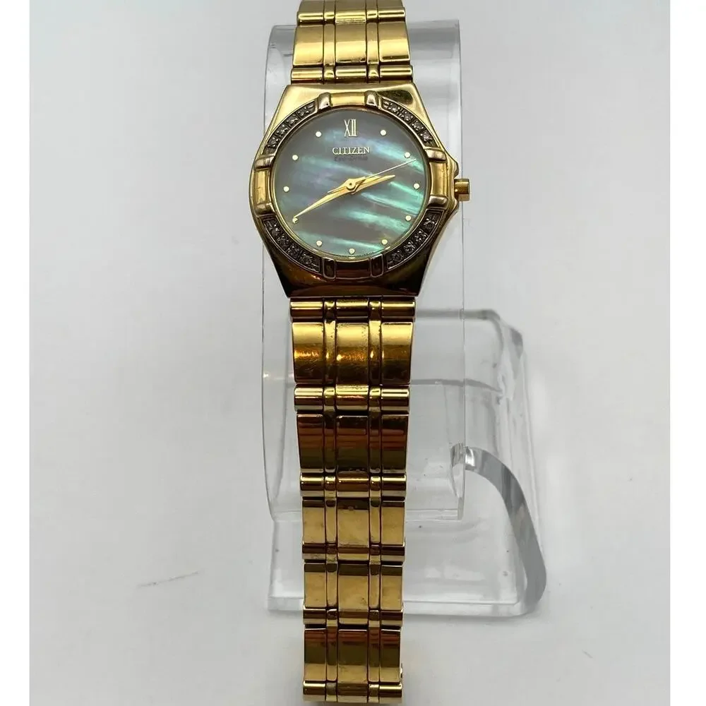 Citizen Eco-Drive MOP E030-H29751 Dress Watch 25mm - WR Wrist 5.75